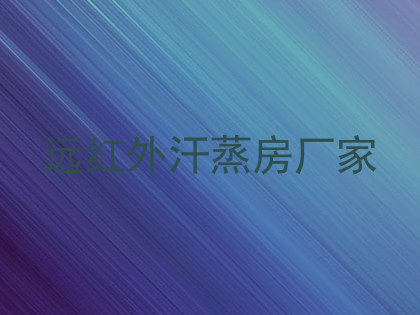 远红外汗蒸房厂家