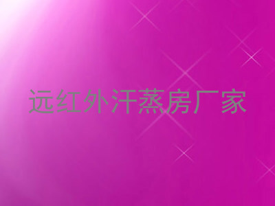 远红外汗蒸房厂家