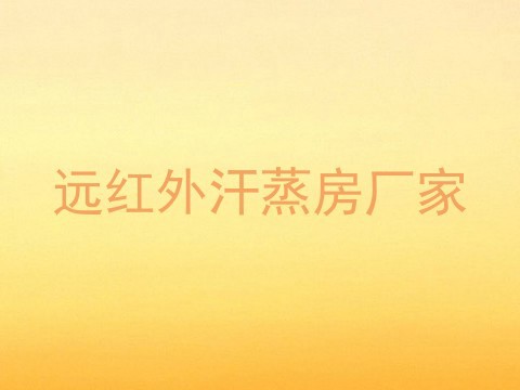 远红外汗蒸房厂家
