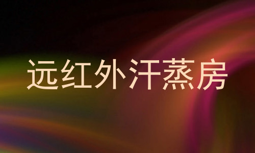 远红外汗蒸房