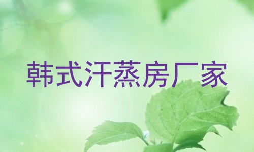 韩式汗蒸房厂家