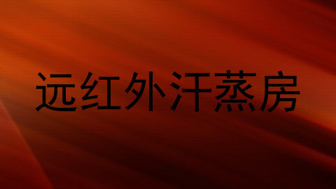远红外汗蒸房