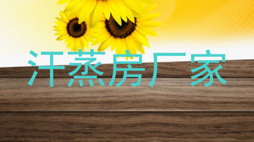 汗蒸房厂家