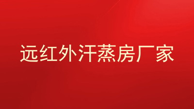 远红外汗蒸房厂家