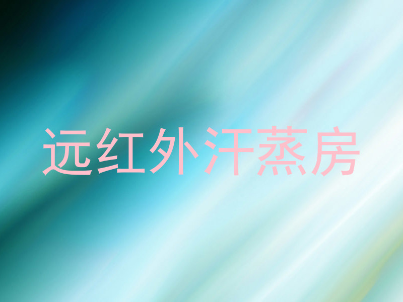 远红外汗蒸房
