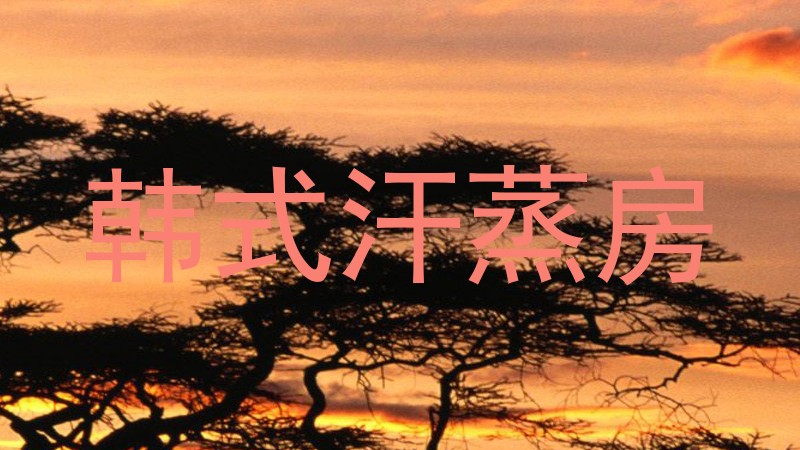 韩式汗蒸房
