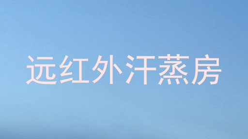 远红外汗蒸房