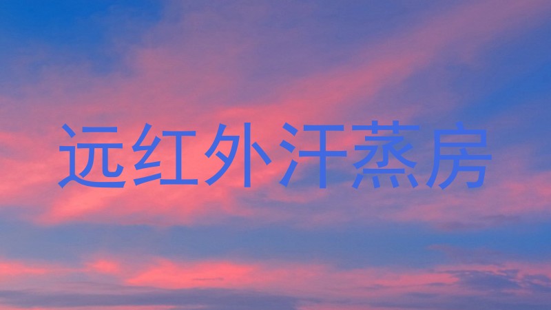 远红外汗蒸房