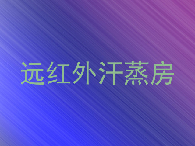 远红外汗蒸房