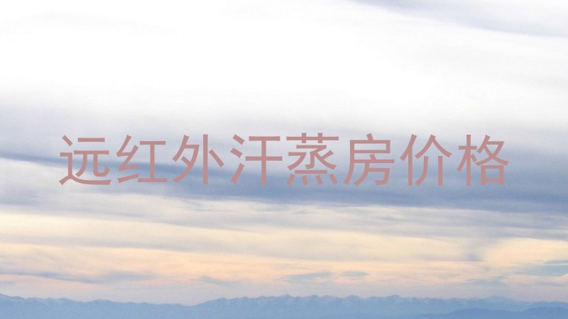 远红外汗蒸房价格