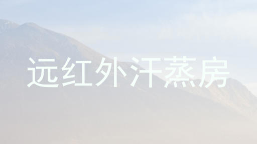 远红外汗蒸房