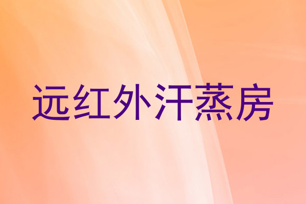 远红外汗蒸房