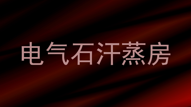 电气石汗蒸房