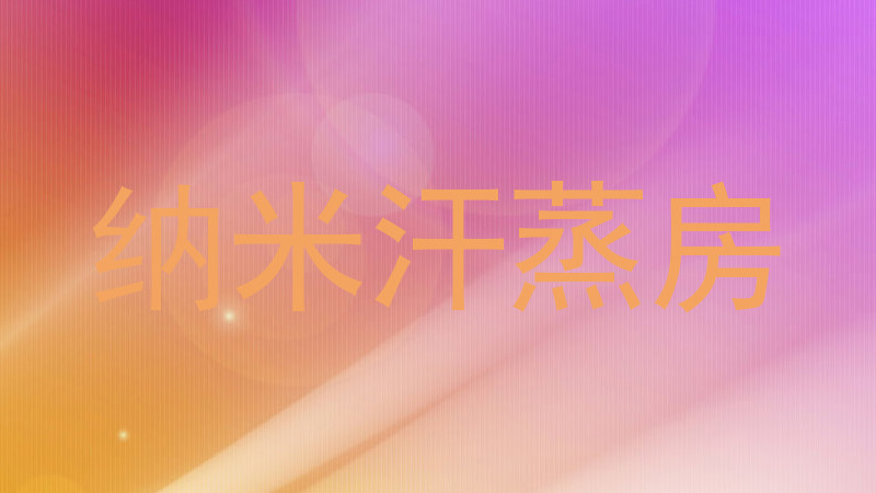 纳米汗蒸房