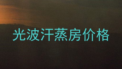 光波汗蒸房价格