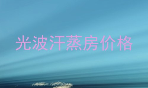 光波汗蒸房价格