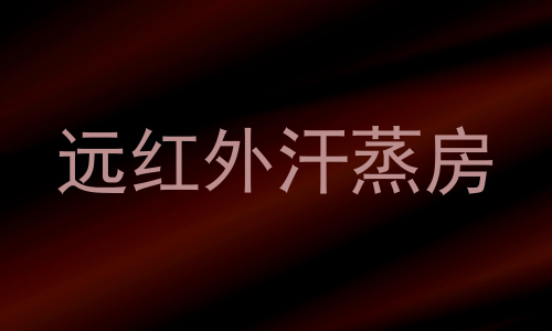远红外汗蒸房