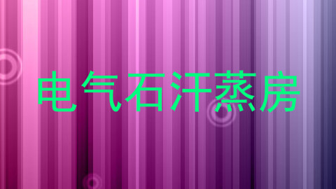 电气石汗蒸房