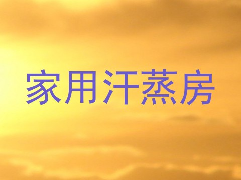 家用汗蒸房