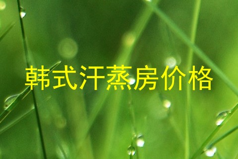 韩式汗蒸房价格