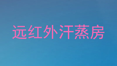 远红外汗蒸房