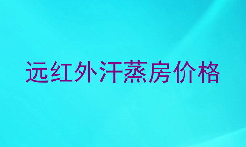 远红外汗蒸房价格