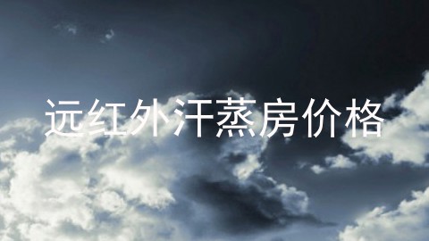 远红外汗蒸房价格