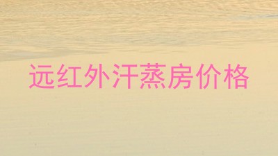远红外汗蒸房价格