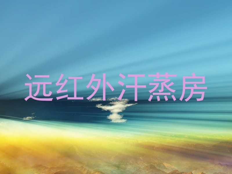 远红外汗蒸房