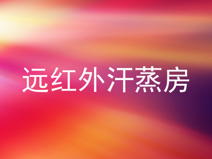 远红外汗蒸房