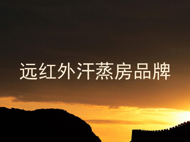 远红外汗蒸房品牌