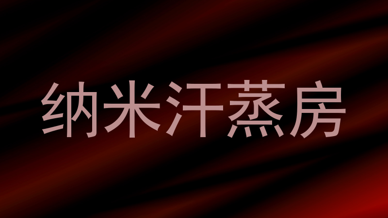 纳米汗蒸房
