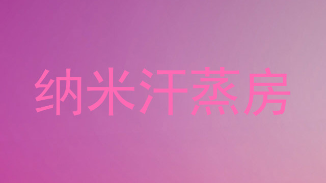 纳米汗蒸房