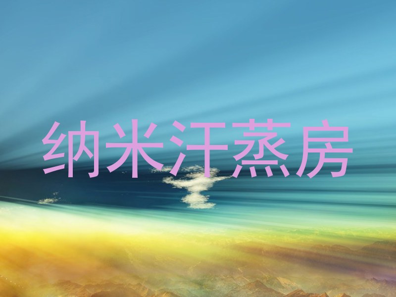 纳米汗蒸房