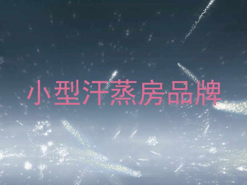 小型汗蒸房品牌