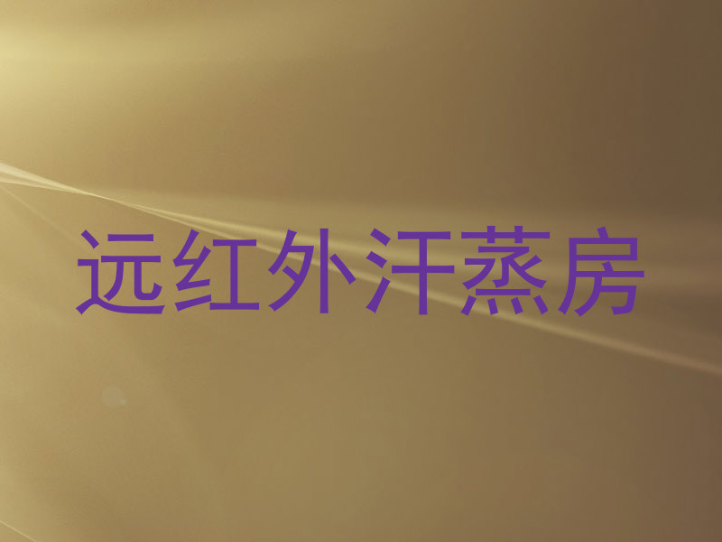 远红外汗蒸房