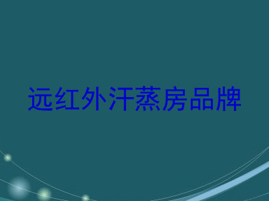 远红外汗蒸房品牌