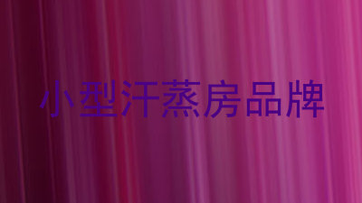 小型汗蒸房品牌