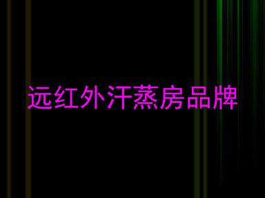 远红外汗蒸房品牌
