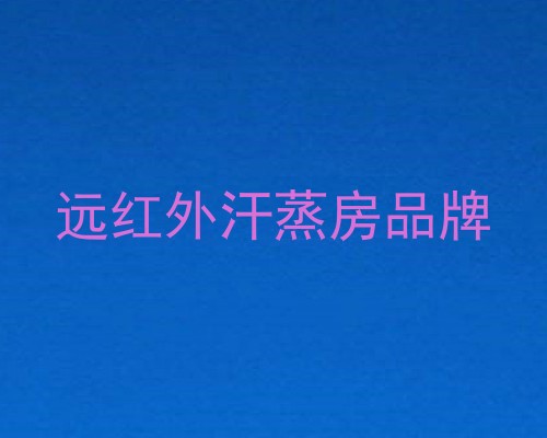 远红外汗蒸房品牌