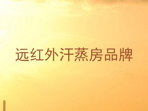 远红外汗蒸房品牌