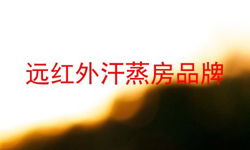 远红外汗蒸房品牌