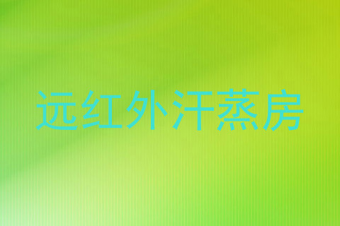远红外汗蒸房