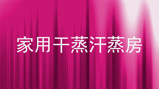 家用干蒸汗蒸房