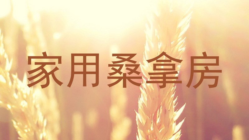 家用桑拿房