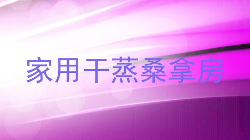 家用干蒸桑拿房
