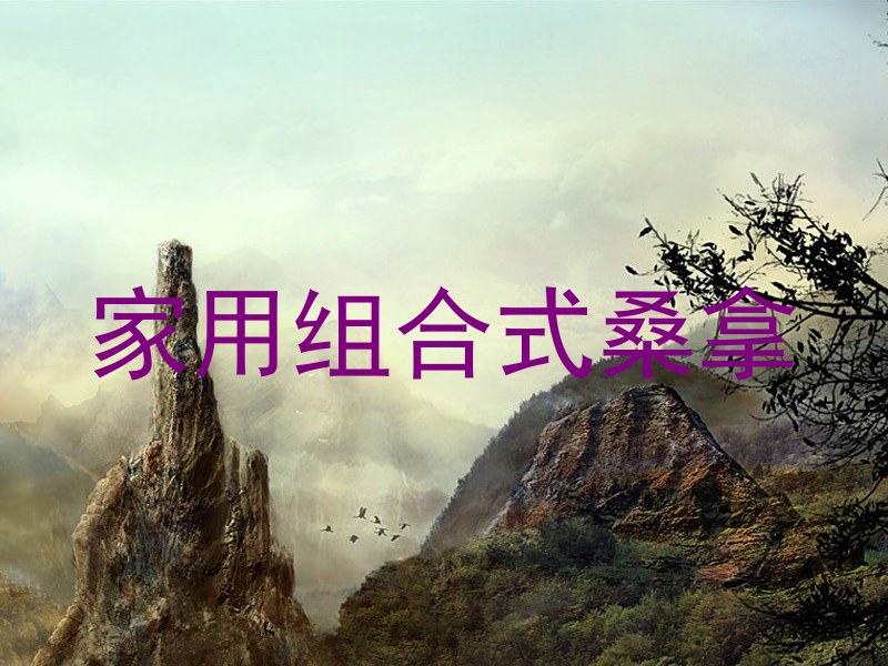 家用组合式桑拿
