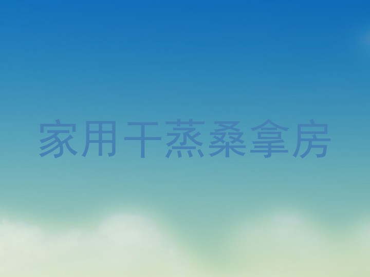 家用干蒸桑拿房