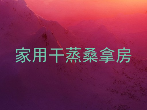 家用干蒸桑拿房