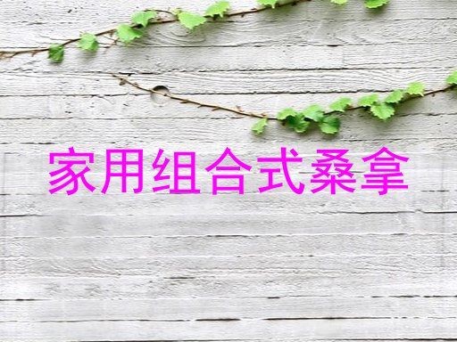 家用组合式桑拿